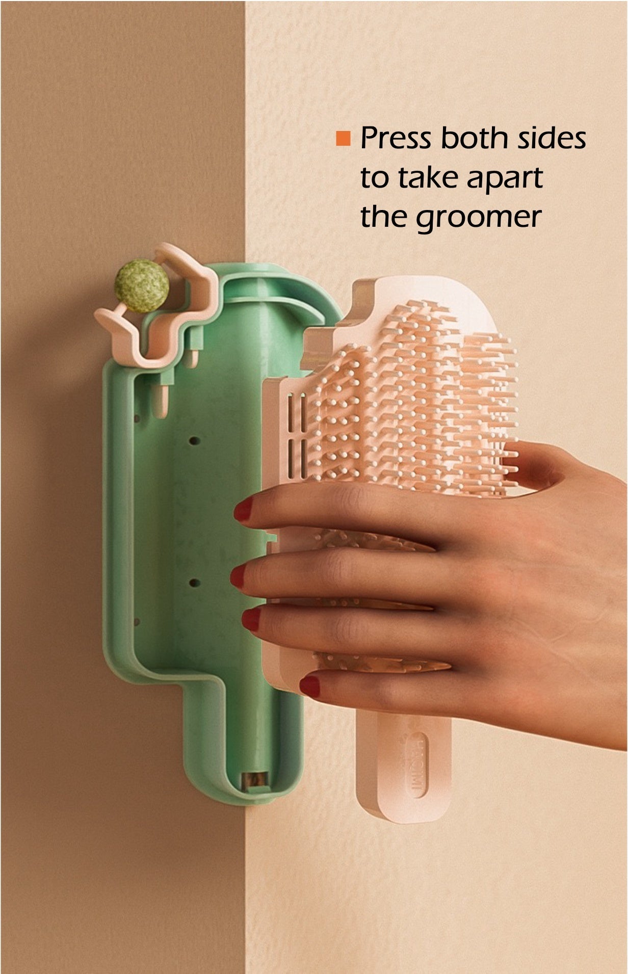 Corner Self Grooming Brush
