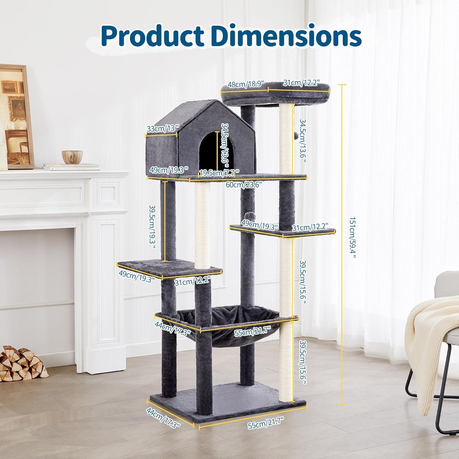 60 Inches Cat Climbing Tree