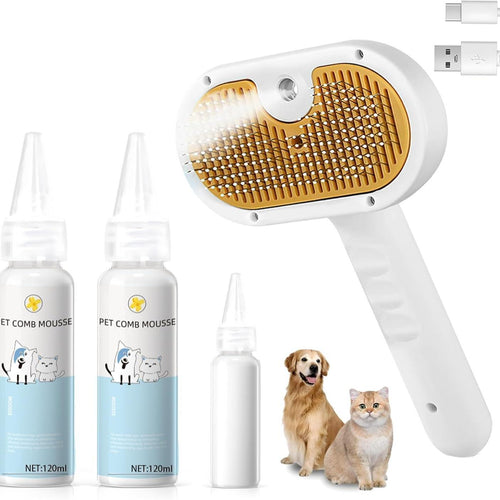 3 In 1 Water-Dispensing Pet Comb