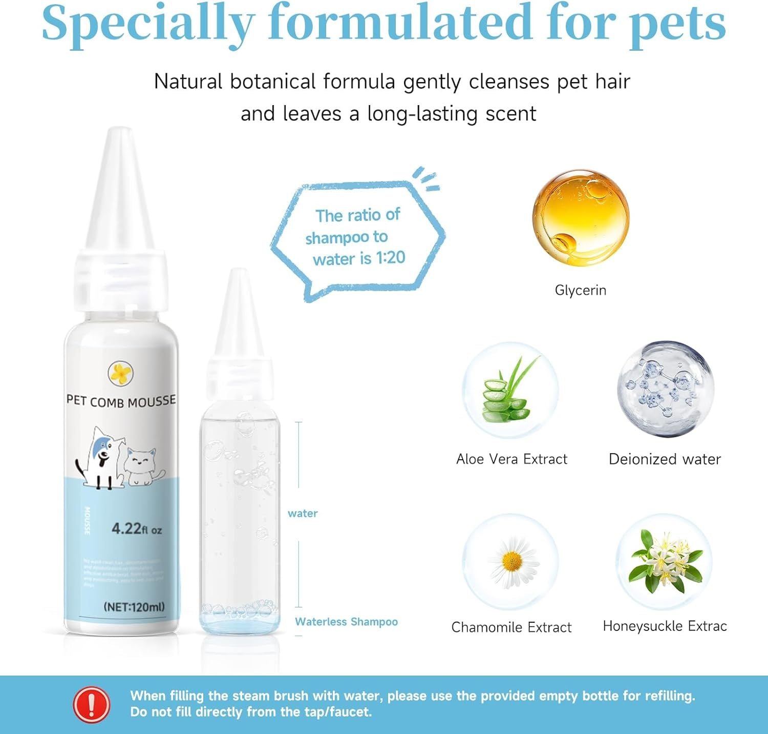 3 In 1 Water-Dispensing Pet Comb